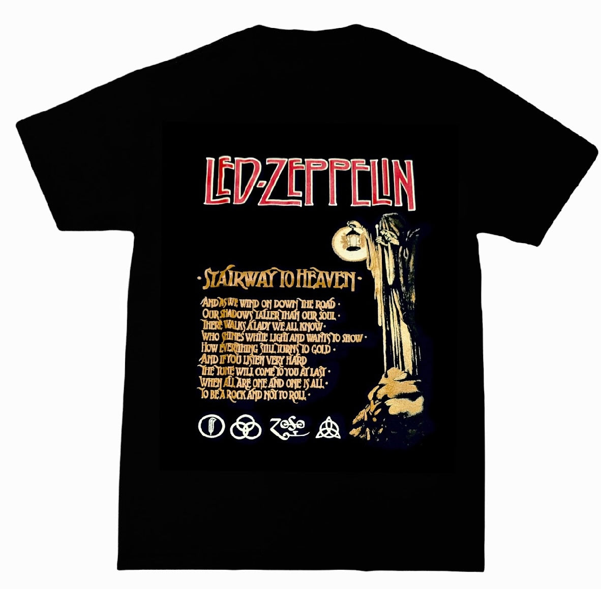 T Shirts for Men & Women - Led-Zepplin Stairway to Heaven